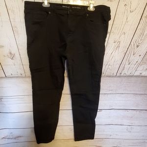 Mossimo mid rise skinny jeans black size 18 Short